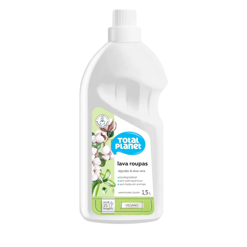 Lava Roupas Total Planet - Algodão e Aloe e Vera 1,5 Litros