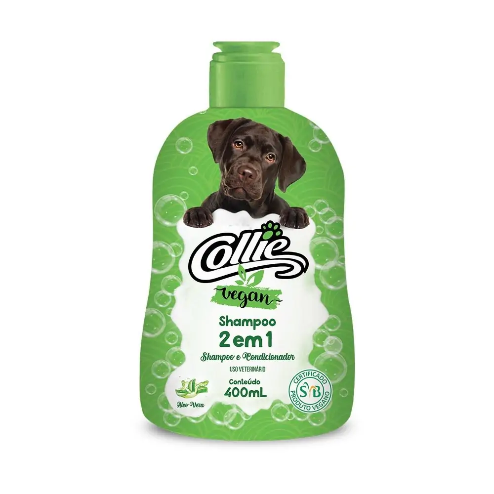 Shampoo e Condicionador 2 em 1 Collie Vegan 400mL