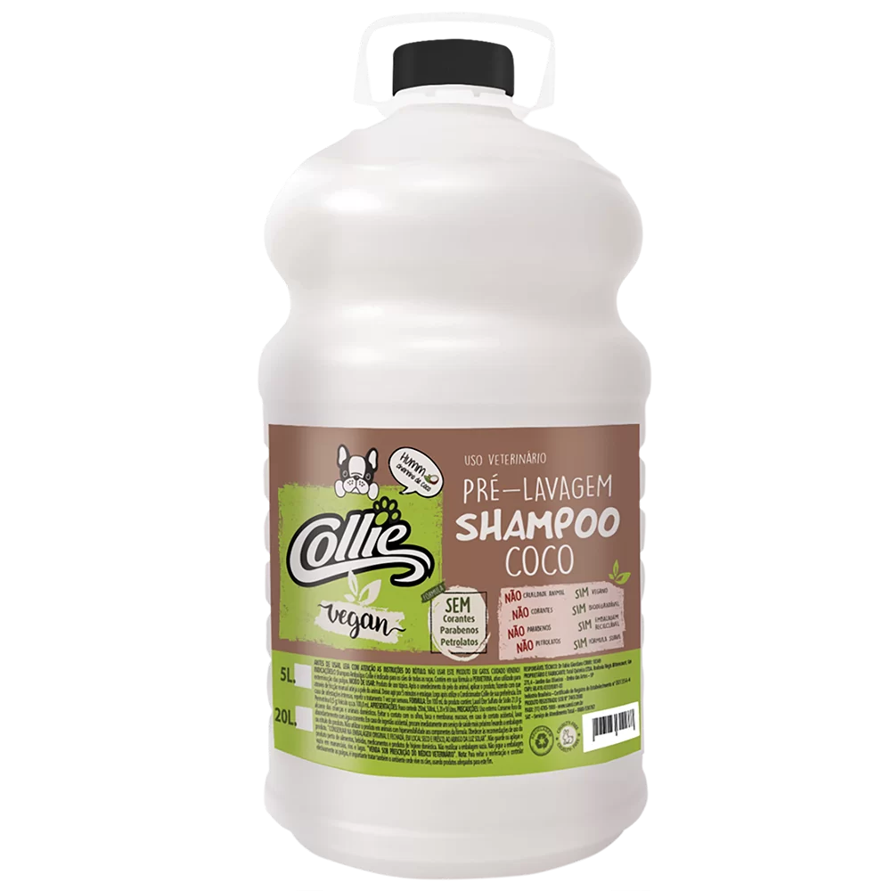 Shampoo Pré Lavagem Coco Collie Vegan 5 Litros