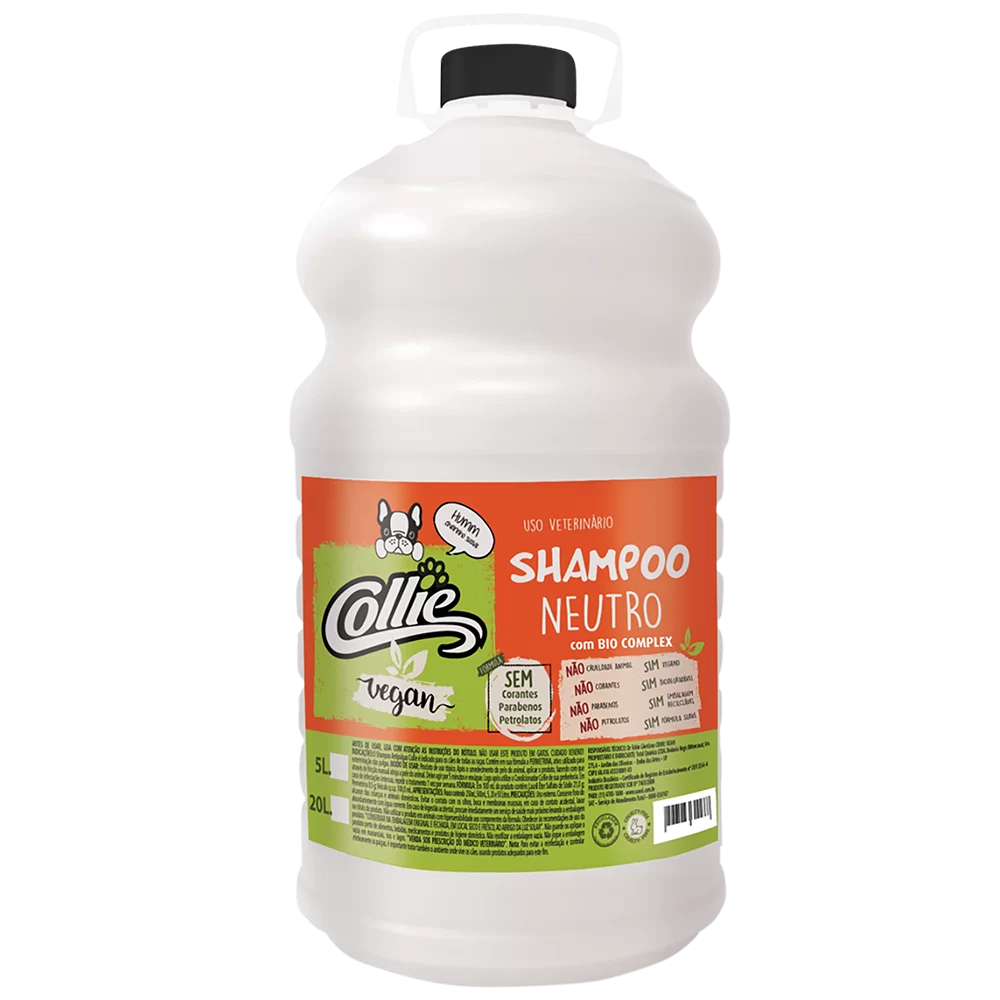 Shampoo Neutro Collie Vegan 5 Litros