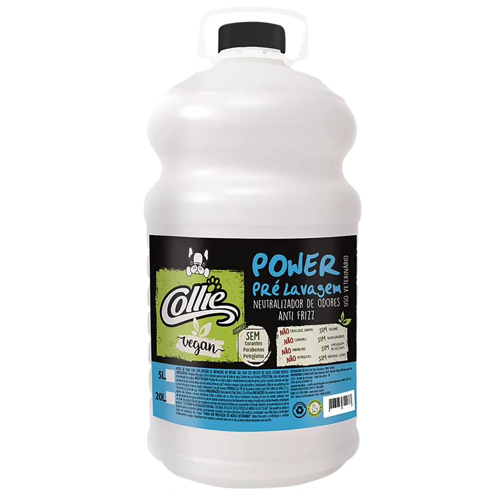 Shampoo Power Pré Lavagem Collie Vegan 5 Litros
