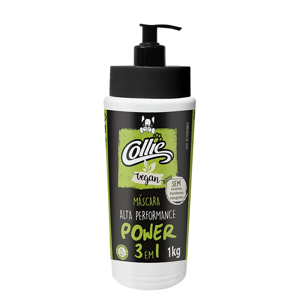 Mascara Power 3 em 1 Collie Vegan 1Kg